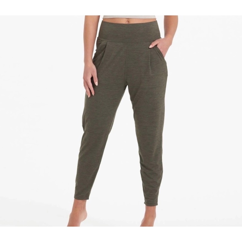 Vuori Lux Harem Joggers Medium Olive Green Heather women Athleisure